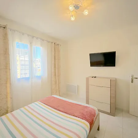Beau 3p A 4 Min Des Plages Centre Juan Les Pins Apartman